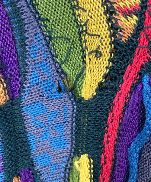 Coogi（クージー）Coogi (クージー) 3Dニット オレンジ サイズ:Sの古着・服飾アイテム