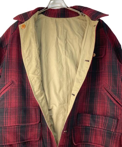POLO COUNTRY（ポロカントリー）POLO COUNTRY (ポロカントリー) ウールチェックリバーシブルハンティングジャケット レッド サイズ:Lの古着・服飾アイテム