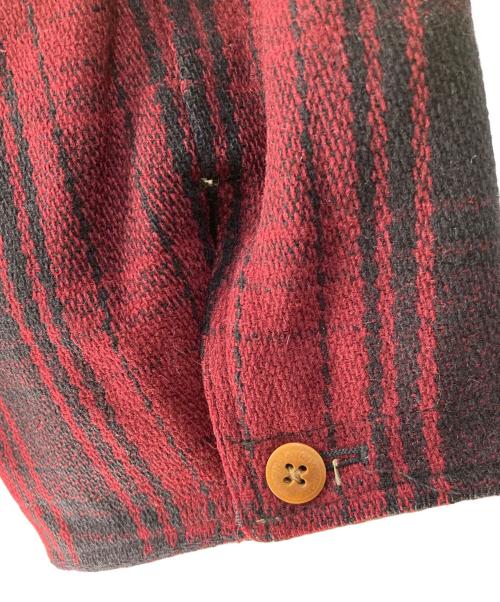 POLO COUNTRY（ポロカントリー）POLO COUNTRY (ポロカントリー) ウールチェックリバーシブルハンティングジャケット レッド サイズ:Lの古着・服飾アイテム