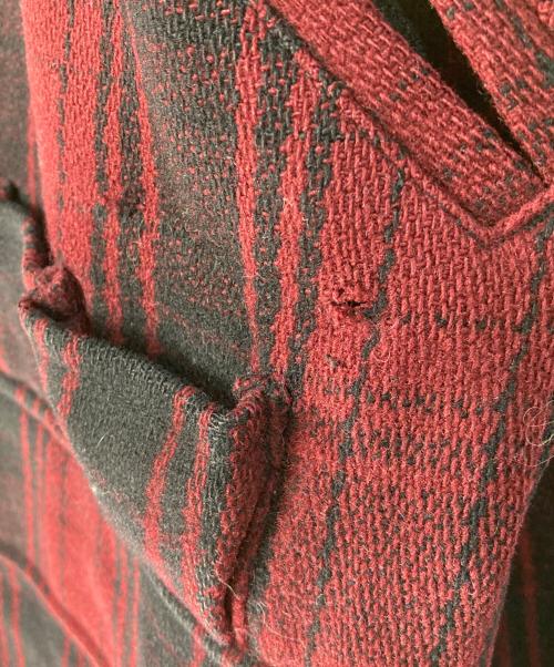 POLO COUNTRY（ポロカントリー）POLO COUNTRY (ポロカントリー) ウールチェックリバーシブルハンティングジャケット レッド サイズ:Lの古着・服飾アイテム