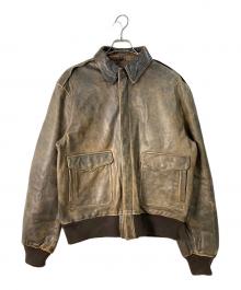 BANANA REPUBLIC（バナナリパブリック）の古着「A-2レザージャケット」｜ブラウン