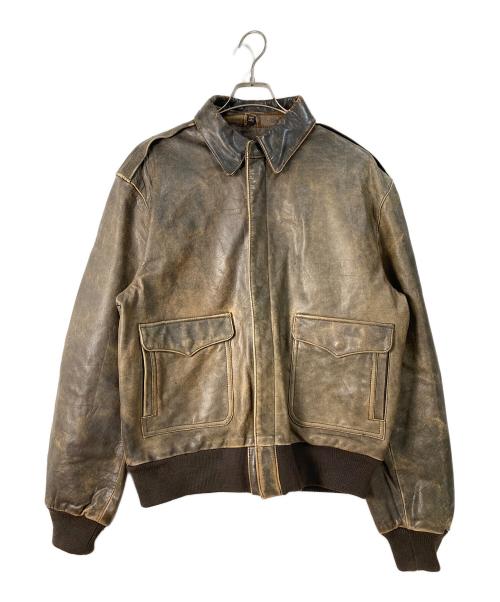 BANANA REPUBLIC（バナナリパブリック）BANANA REPUBLIC (バナナリパブリック) A-2レザージャケット ブラウン サイズ:44Ⅼの古着・服飾アイテム
