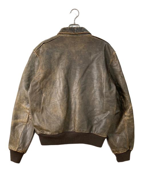 BANANA REPUBLIC（バナナリパブリック）BANANA REPUBLIC (バナナリパブリック) A-2レザージャケット ブラウン サイズ:44Ⅼの古着・服飾アイテム
