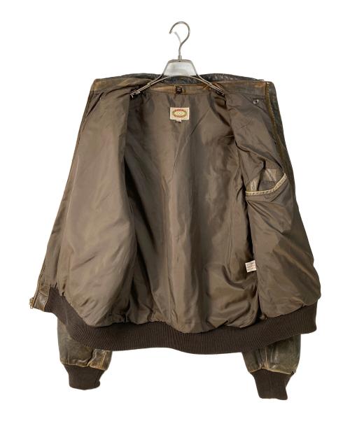 BANANA REPUBLIC（バナナリパブリック）BANANA REPUBLIC (バナナリパブリック) A-2レザージャケット ブラウン サイズ:44Ⅼの古着・服飾アイテム