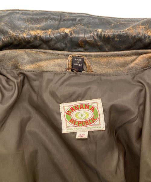 BANANA REPUBLIC（バナナリパブリック）BANANA REPUBLIC (バナナリパブリック) A-2レザージャケット ブラウン サイズ:44Ⅼの古着・服飾アイテム