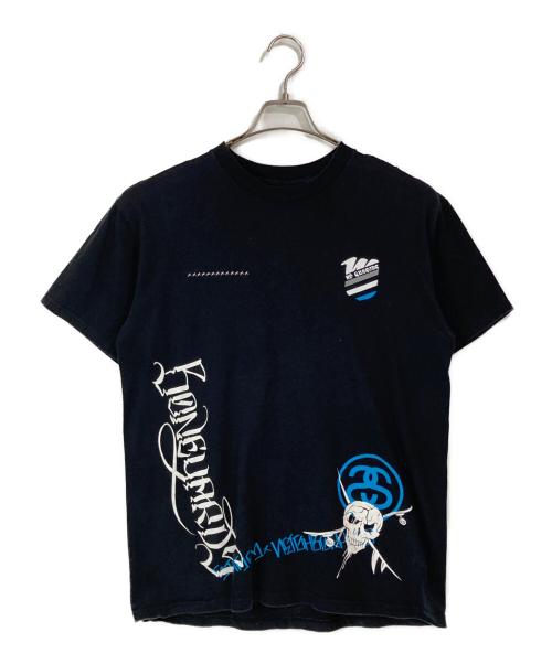 stussy（ステューシー）stussy (ステューシー) NEIGHBORHOOD (ネイバーフッド) BONEYARDS (ボンヤーズ) プリントTシャツ ブラック サイズ:Mの古着・服飾アイテム