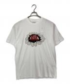 Carhartt WIPカーハート ワーク イン プログレス）の古着「Pixel Flower Short Sleeve T-Shirt」｜ホワイト