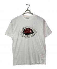 Carhartt WIP（カーハート ワーク イン プログレス）の古着「Pixel Flower Short Sleeve T-Shirt」｜ホワイト