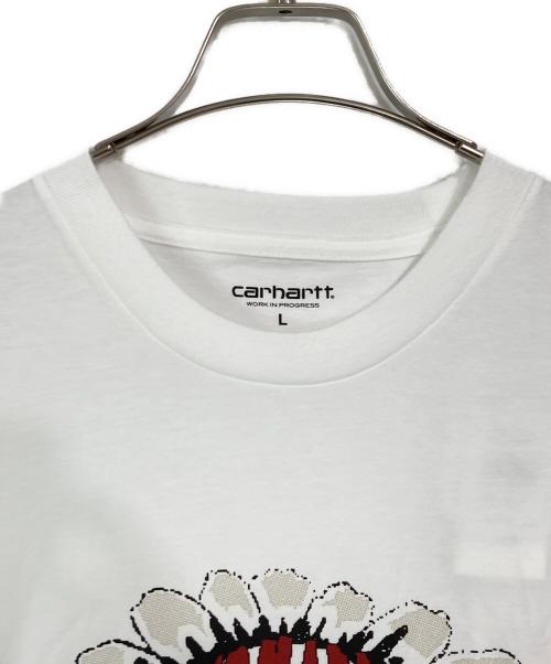 Carhartt WIP（カーハート ワーク イン プログレス）CARHARTT WIP (カーハート ワーク イン プログレス) Pixel Flower Short Sleeve T-Shirt ホワイト サイズ:L  未使用品の古着・服飾アイテム