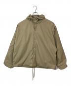 FOG ESSENTIALSフィアオブゴッド エッセンシャル）の古着「TEXTURED NYLON HOODED COACHES JACKET」｜ベージュ