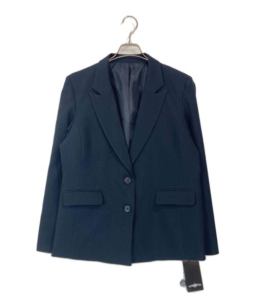 RUIRUE BOUTIQUE（ルイルエブティック）RUIRUE BOUTIQUE (ルイルエブティック) ピークドラペルジャケット＆ペプラムジレ＆タックワイドパンツセット ネイビー サイズ:Lの古着・服飾アイテム