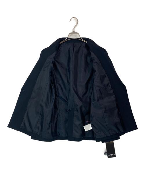 RUIRUE BOUTIQUE（ルイルエブティック）RUIRUE BOUTIQUE (ルイルエブティック) ピークドラペルジャケット＆ペプラムジレ＆タックワイドパンツセット ネイビー サイズ:Lの古着・服飾アイテム