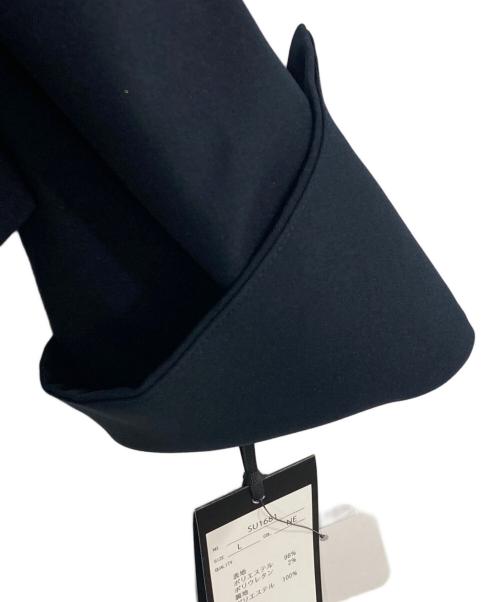 RUIRUE BOUTIQUE（ルイルエブティック）RUIRUE BOUTIQUE (ルイルエブティック) ピークドラペルジャケット＆ペプラムジレ＆タックワイドパンツセット ネイビー サイズ:Lの古着・服飾アイテム