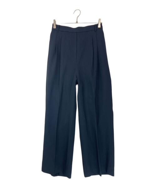 RUIRUE BOUTIQUE（ルイルエブティック）RUIRUE BOUTIQUE (ルイルエブティック) ピークドラペルジャケット＆ペプラムジレ＆タックワイドパンツセット ネイビー サイズ:Lの古着・服飾アイテム