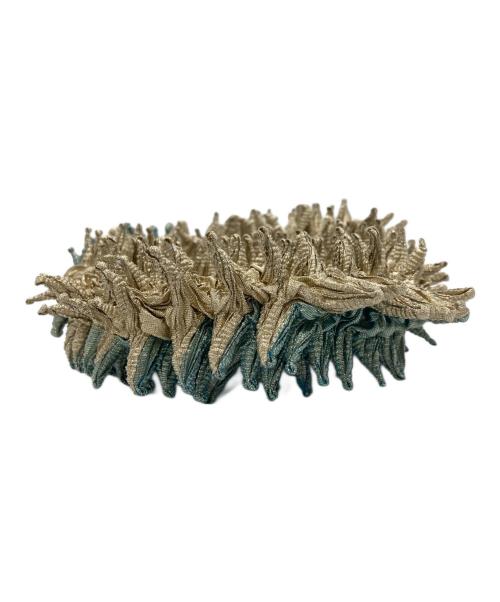 BUNZABURO（ブンザブロウ）BUNZABURO (ブンザブロウ) プチバッグ メタリック バイカラー ブルー×ゴールドの古着・服飾アイテム