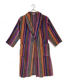MISSONI HOME（ミッソーニ ホーム）の古着「ジグザグ柄コットンパイル地ガウンコート　」｜マルチカラー