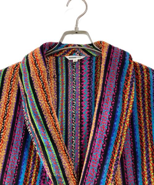 MISSONI HOME（ミッソーニ ホーム）MISSONI HOME (ミッソーニ ホーム) ジグザグ柄コットンパイル地ガウンコート　 マルチカラー サイズ:Sの古着・服飾アイテム