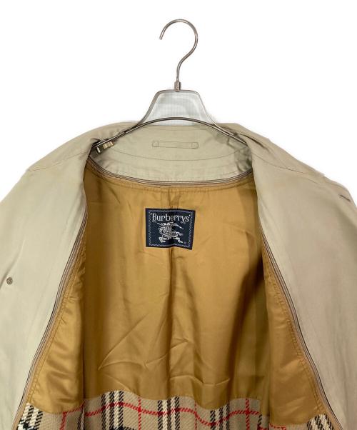 Burberry's（バーバリー）Burberry's (バーバリー) ノバチェックライナー付ステンカラーコート ベージュ サイズ:175の古着・服飾アイテム