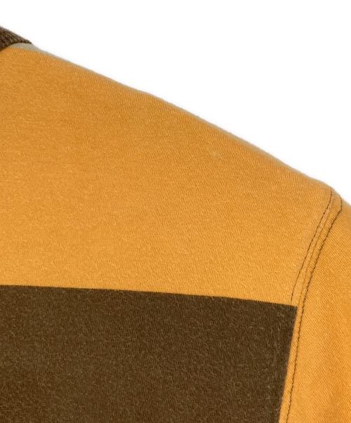 stussy（ステューシー）stussy (ステューシー) ポケットTシャツ オレンジ×ブラウン サイズ:XLの古着・服飾アイテム