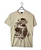 stussyステューシー）の古着「yokohama chapter プリントTシャツ」｜ベージュ