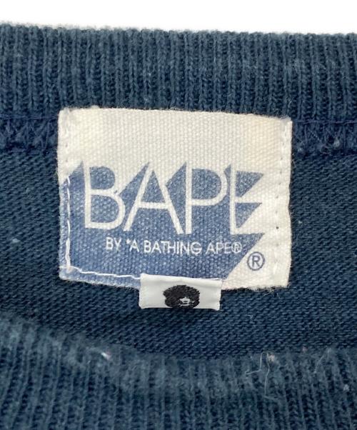 A BATHING APE（アベイシングエイプ）A BATHING APE (アベイシングエイプ) プリントTシャツ ネイビー サイズ:XLの古着・服飾アイテム