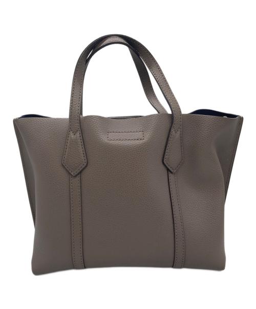 TORY BURCH（トリーバーチ）TORY BURCH (トリーバーチ) ペリースモールトリプルコンパートメントトート トートバッグ グレーの古着・服飾アイテム