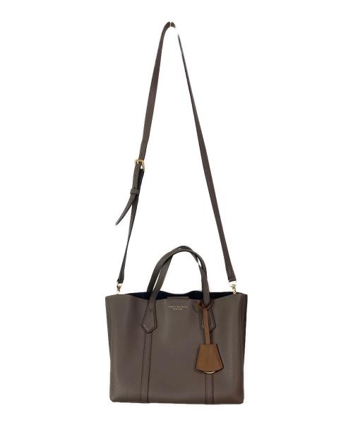 TORY BURCH（トリーバーチ）TORY BURCH (トリーバーチ) ペリースモールトリプルコンパートメントトート トートバッグ グレーの古着・服飾アイテム