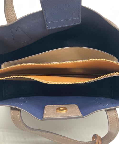 TORY BURCH（トリーバーチ）TORY BURCH (トリーバーチ) ペリースモールトリプルコンパートメントトート トートバッグ グレーの古着・服飾アイテム