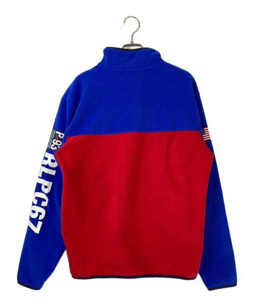 POLO RALPH LAUREN（ポロ・ラルフローレン）POLO RALPH LAUREN (ポロ・ラルフローレン) スナップジャケット ブルー×レッド サイズ:Ｓの古着・服飾アイテム