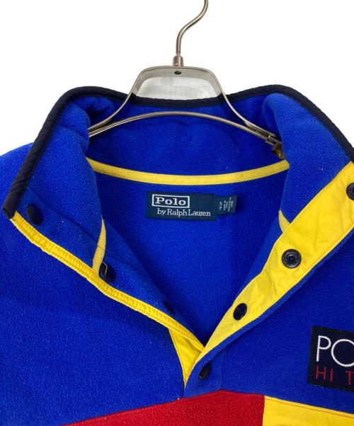 POLO RALPH LAUREN（ポロ・ラルフローレン）POLO RALPH LAUREN (ポロ・ラルフローレン) スナップジャケット ブルー×レッド サイズ:Ｓの古着・服飾アイテム