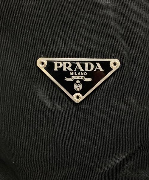 PRADA（プラダ）PRADA (プラダ) ドラムナイロンショルダーバッグ ブラックの古着・服飾アイテム