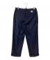WOODBLOCK (ウッドブロック) 2TUCK STRIPE WOOL TROUSER NAVY STRIPE ネイビー サイズ:XL：10000円