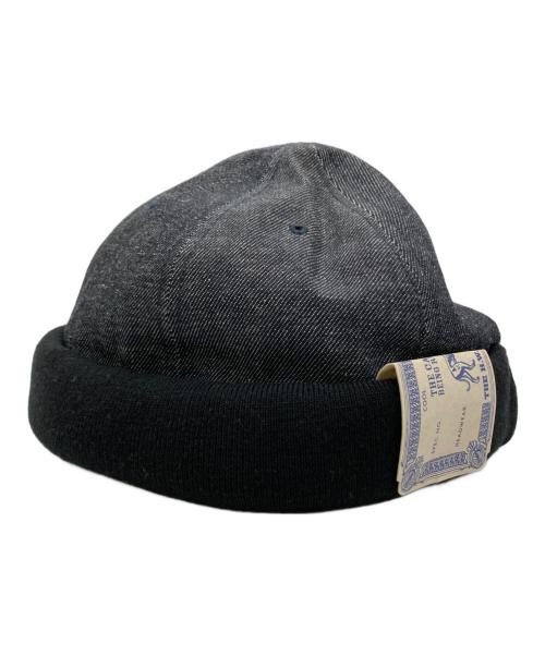 THE H.W.DOG&CO.（エイチダブリュードッグアンドコー）THE H.W.DOG&CO. (エイチダブリュードッグアンドコー) リジットデニムロールキャップ インディゴ サイズ:FREEの古着・服飾アイテム