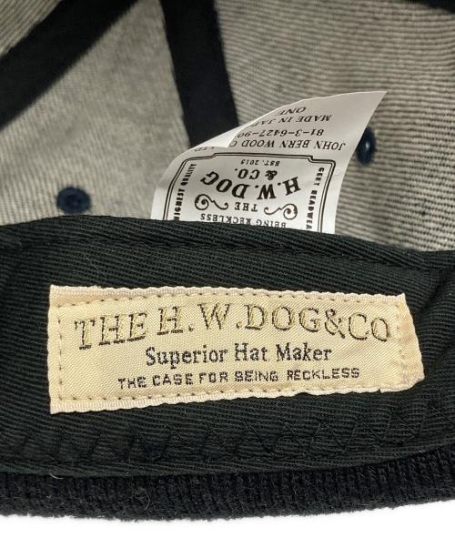 THE H.W.DOG&CO.（エイチダブリュードッグアンドコー）THE H.W.DOG&CO. (エイチダブリュードッグアンドコー) リジットデニムロールキャップ インディゴ サイズ:FREEの古着・服飾アイテム