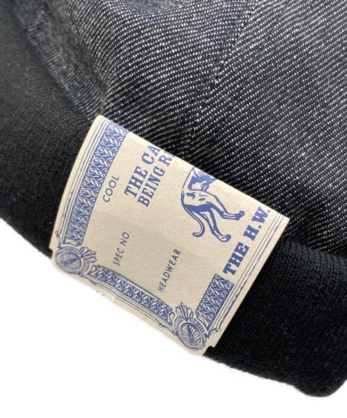 THE H.W.DOG&CO.（エイチダブリュードッグアンドコー）THE H.W.DOG&CO. (エイチダブリュードッグアンドコー) リジットデニムロールキャップ インディゴ サイズ:FREEの古着・服飾アイテム