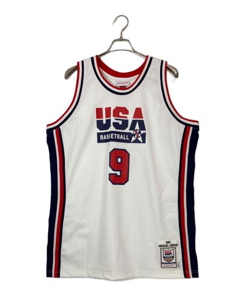 MITCHELL & NESS（ミッチェルアンドネス）MITCHELL & NESS (ミッチェルアンドネス) ゲームシャツ ホワイト サイズ:48の古着・服飾アイテム
