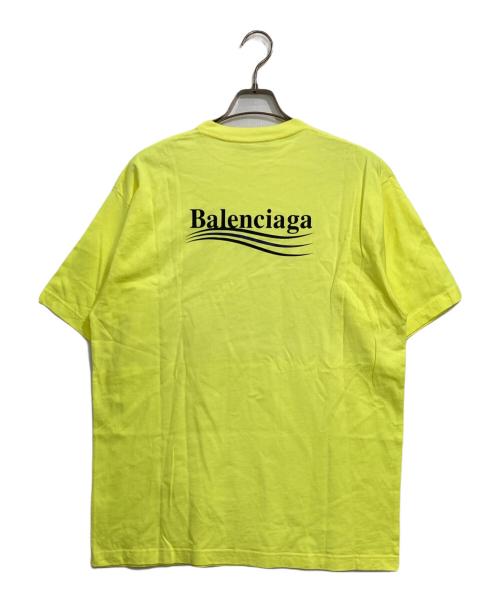 BALENCIAGA（バレンシアガ）BALENCIAGA (バレンシアガ) キャンペーンロゴTシャツ イエロー サイズ:XSの古着・服飾アイテム