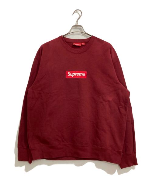 SUPREME（シュプリーム）Supreme (シュプリーム) Box Logo Crewneck ワインレッド サイズ:XLの古着・服飾アイテム