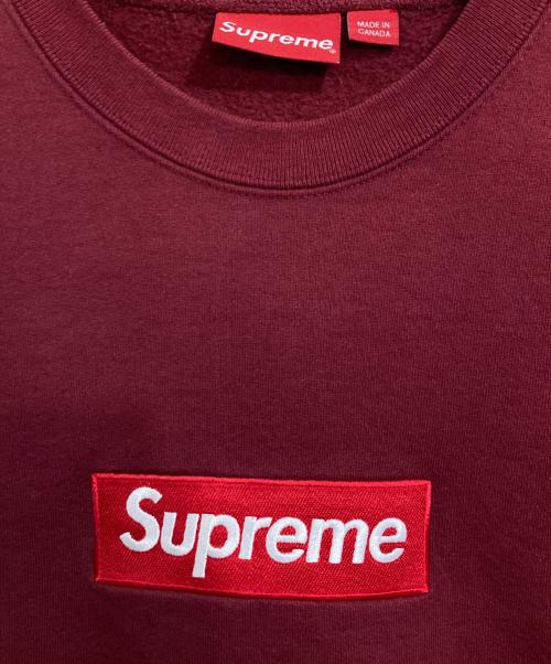 SUPREME（シュプリーム）Supreme (シュプリーム) Box Logo Crewneck ワインレッド サイズ:XLの古着・服飾アイテム