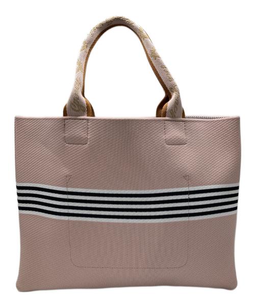 M'S GRACY（エムズグレイシー）M'S GRACY (エムズグレイシー) リボン柄トートバッグ ピンクの古着・服飾アイテム