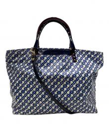 GHERARDINI（ゲラルディーニ）の古着「スタッズハンドル2WAYバッグ」｜ブルー