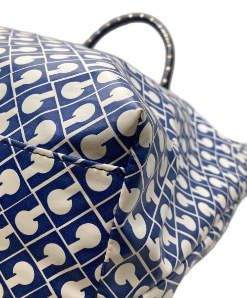 GHERARDINI（ゲラルディーニ）GHERARDINI (ゲラルディーニ) スタッズハンドル2WAYバッグ ブルーの古着・服飾アイテム