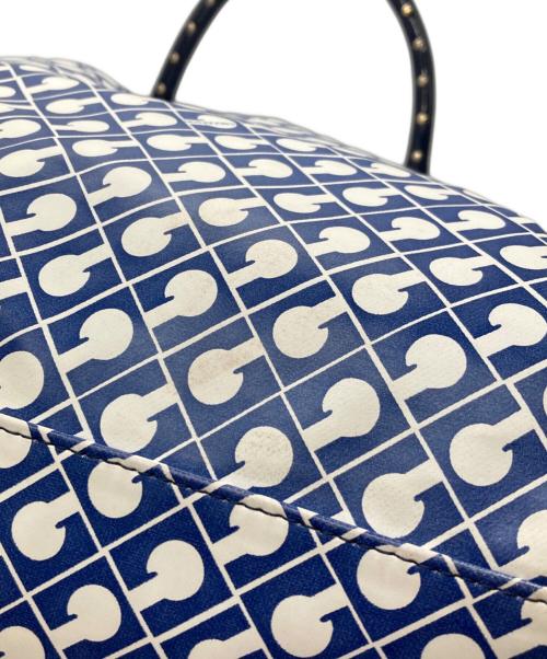 GHERARDINI（ゲラルディーニ）GHERARDINI (ゲラルディーニ) スタッズハンドル2WAYバッグ ブルーの古着・服飾アイテム