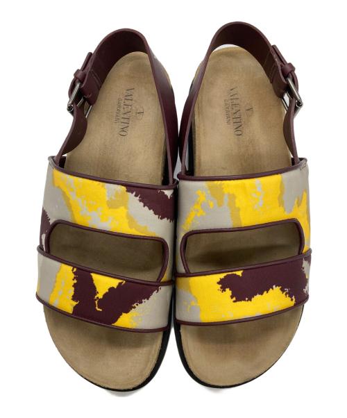 VALENTINO GARAVANI（ヴァレンティノ・ガラヴァーニ）VALENTINO GARAVANI (ヴァレンティノ・ガラヴァーニ) ストラップサンダル バーガンディー サイズ:42の古着・服飾アイテム