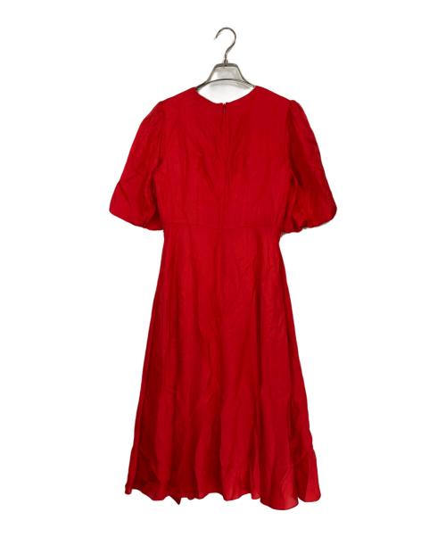 Kate Spade（ケイトスペード）Kate Spade (ケイトスペード) シルクブレンド マティーニ ドレス レッド サイズ:2の古着・服飾アイテム