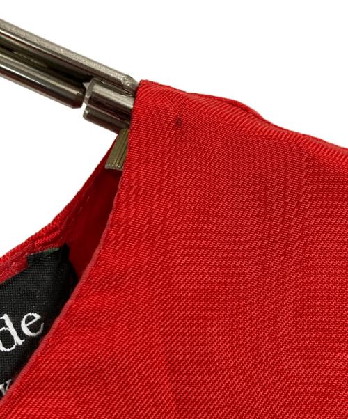 Kate Spade（ケイトスペード）Kate Spade (ケイトスペード) シルクブレンド マティーニ ドレス レッド サイズ:2の古着・服飾アイテム