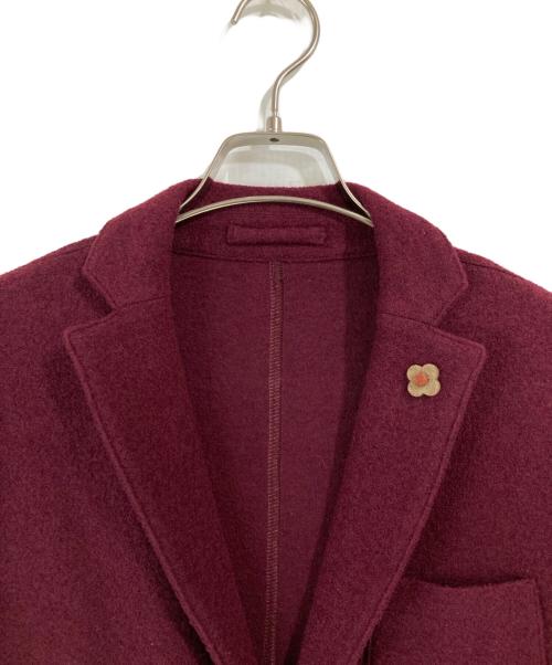 LARDINI（ラルディーニ）LARDINI (ラルディーニ) 3Bウールジャケット ワインレッド サイズ:XSの古着・服飾アイテム