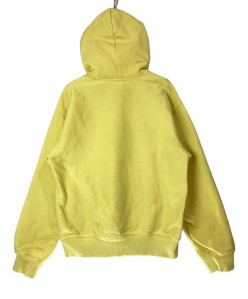 stussy（ステューシー）stussy (ステューシー) BASIC APPLIQUE HOODIE イエロー サイズ:Ⅿの古着・服飾アイテム