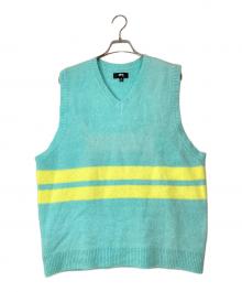 stussy（ステューシー）の古着「BRUSHED MOHAIR VEST」｜ブルー