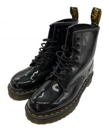 Dr.Martens（ドクターマーチン）の古着「エナメル8ホールブーツ」｜ブラック